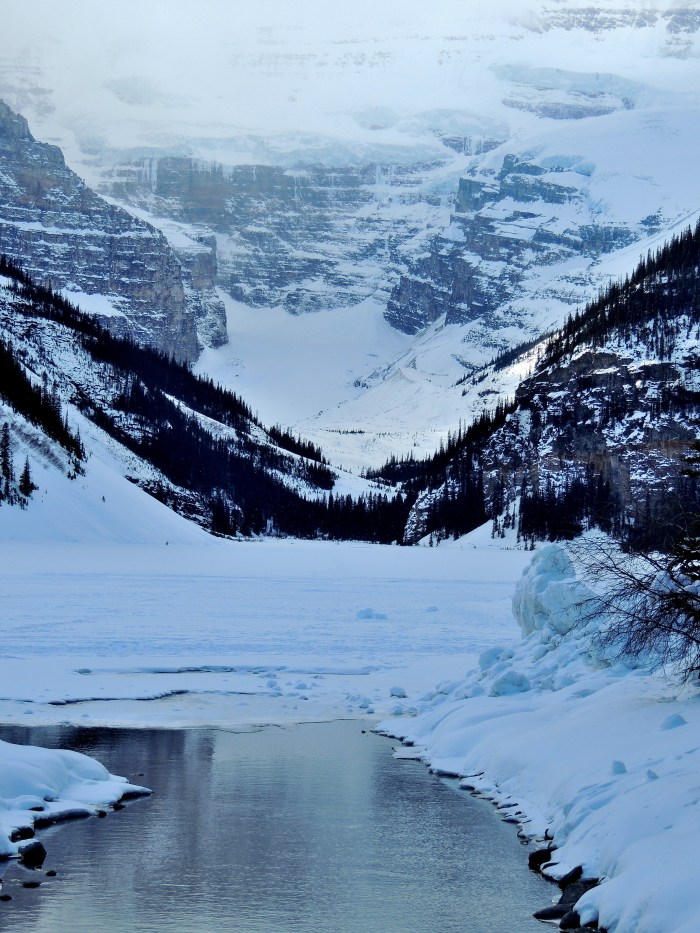 The sun sets early in the mountains...