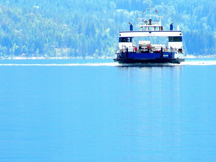 The BC Ferry - Balfour to Kootenay Bay, British Columbia, Canada