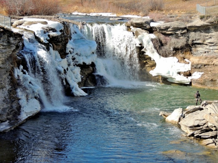 Lundreck Falls along Highway 3