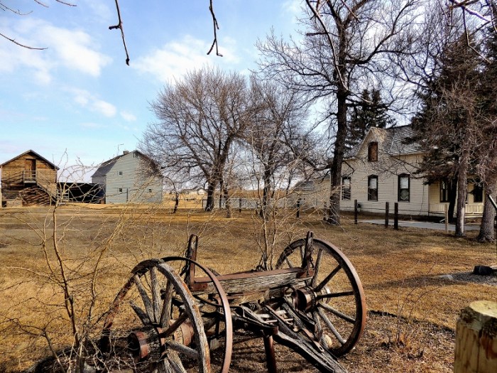 Michelson Farmstead, a favourite gathering place for residents of Stirling.  The farm is now a Provincial Historical Site.