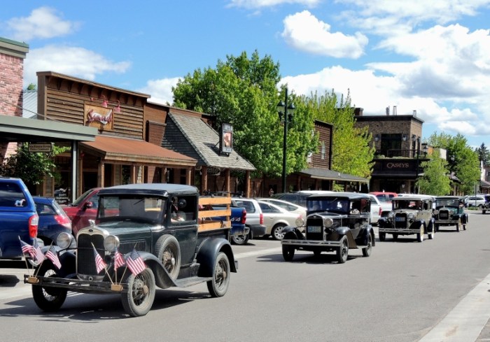 Memorial Day Weekend on the streets of Whitefish, Montana