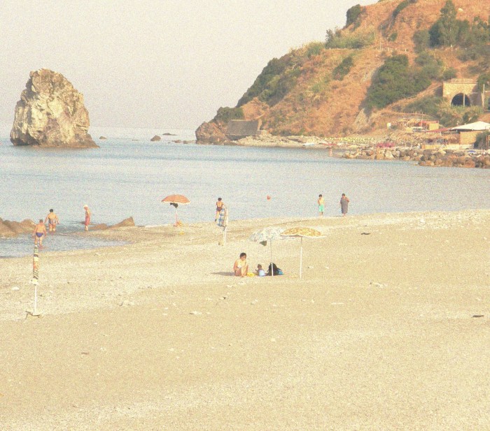 enjoying the Mediterranean coastline...