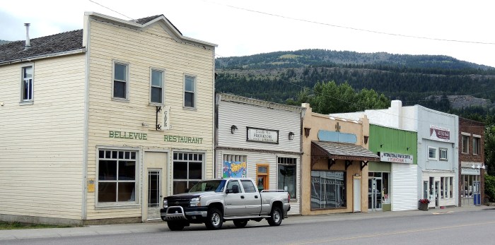 Looking down main street...