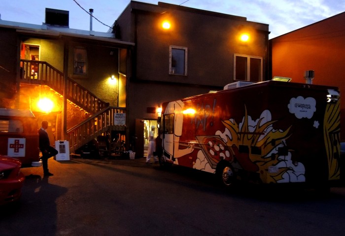 Where the restaurant meets the alley...