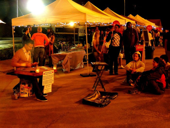 Enjoying the music...