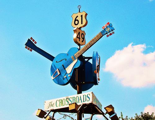 The Crossroads in Clarksdale...